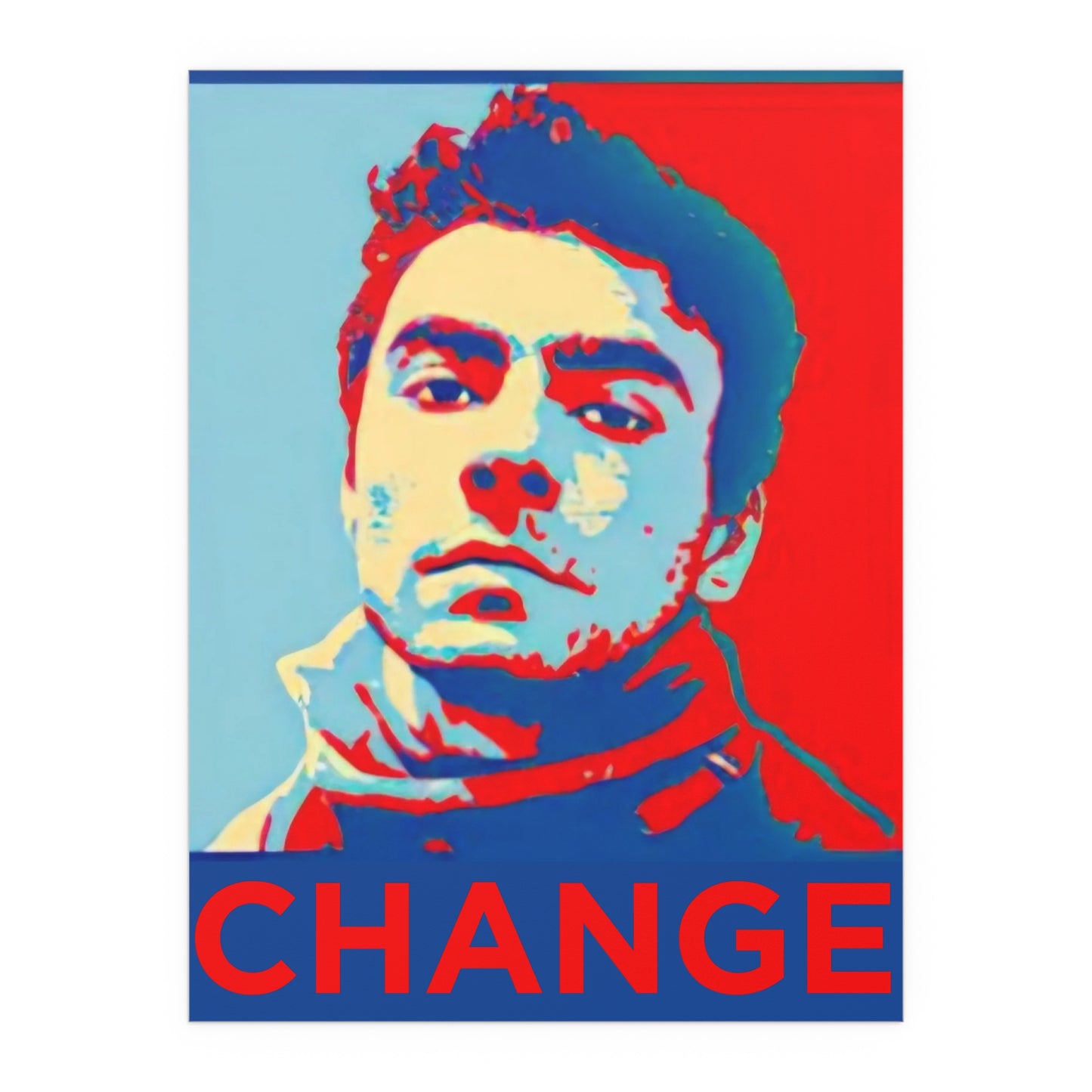 Shepard Fairey inspired CHANGE Luigi Mangione poster