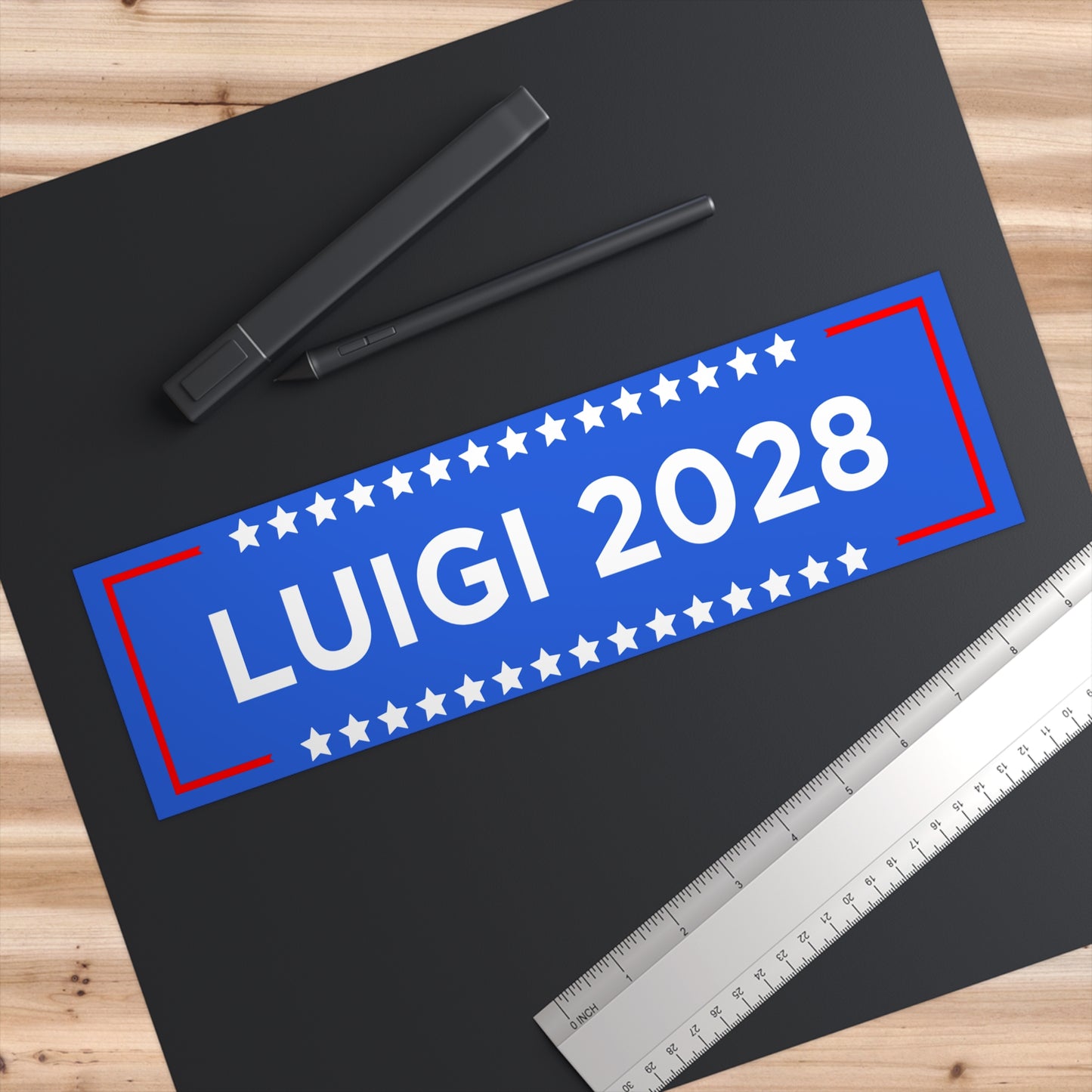 Luigi Mangione 2028 #freeLuigi Bumper sticker