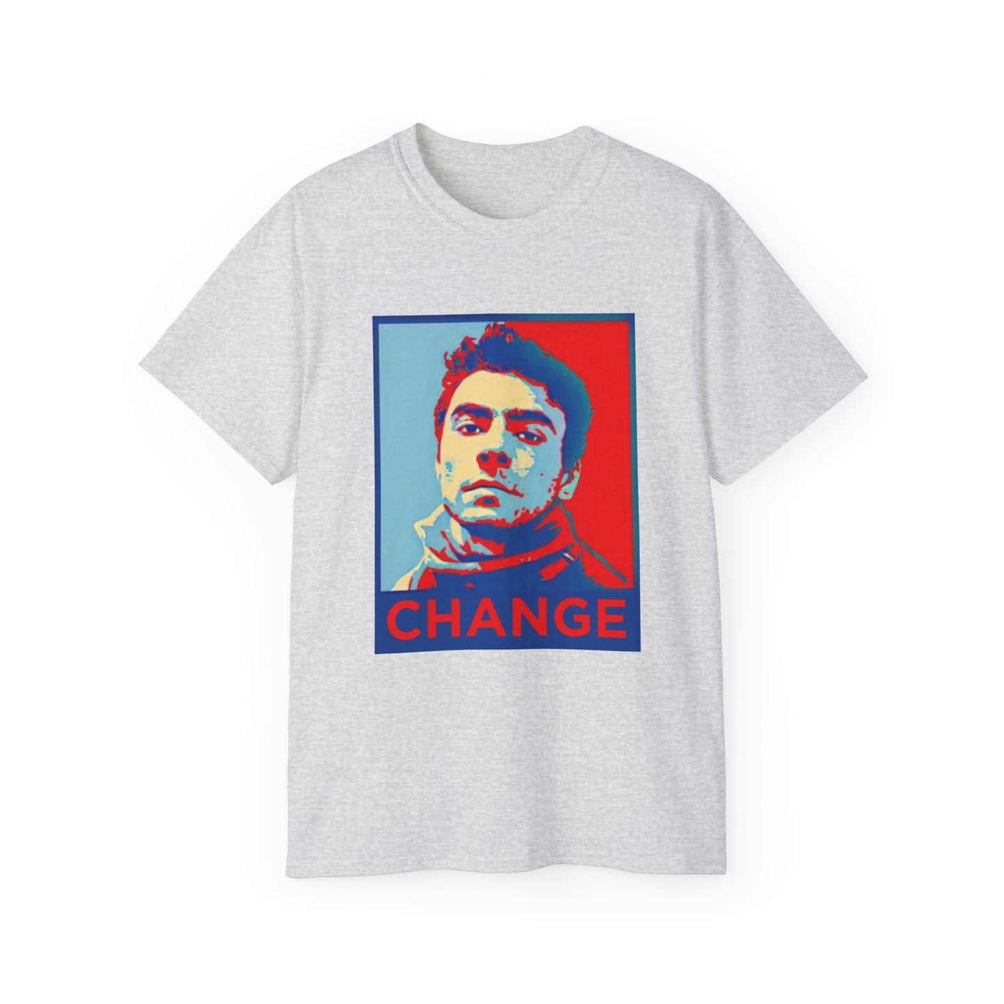 Shepard Fairey inspired CHANGE Mr. Mangione T-shirt