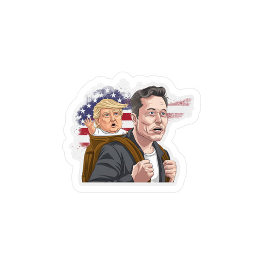 Elon Musk and Donald Trump "Daddy's Boy" sticker 2