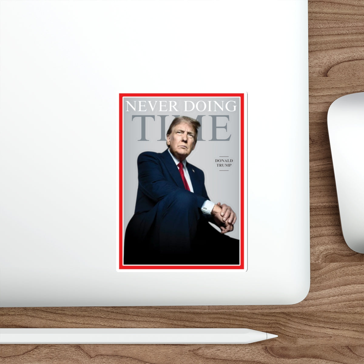 Trump Time Magazine Person of year parody Large sticker