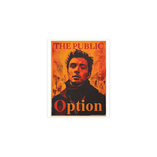 The public option Luigi Mangione poster Indoor/Outdoor